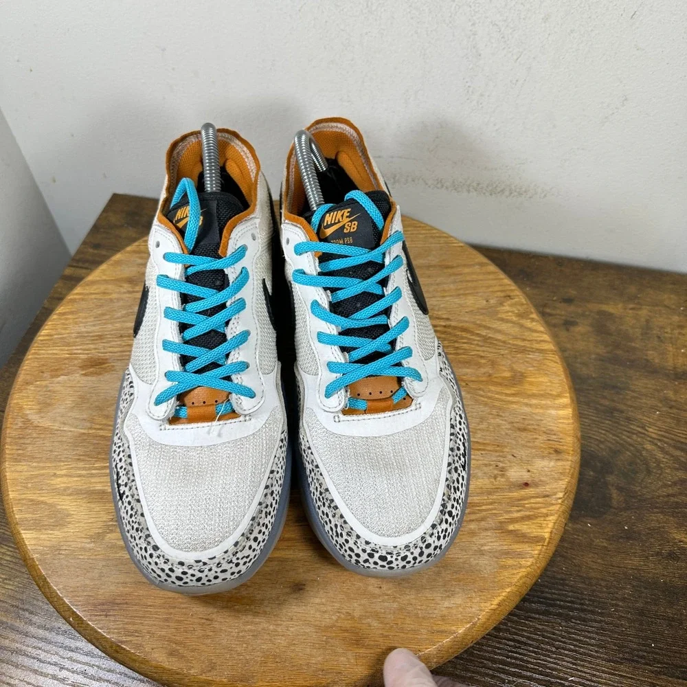 Nike SB PS8 Electric Pack Olympic Safari White Black Blue FN0374-001 Mens Size 9